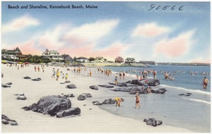 Beach and shoreline, Kennebunk Beach, Maine