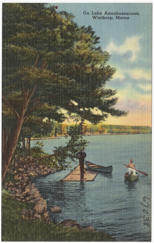 On Lake Annabessacook, Winthrop, Maine - Digital Commonwealth