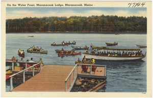 On the water front, Maranacook Lodge, Maranacook, Maine