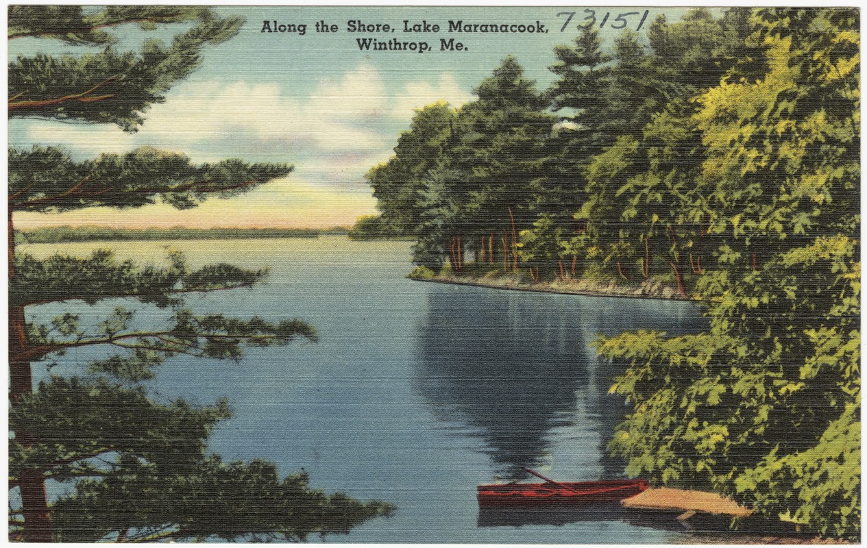 Along the shore, Lake Maranacook, Winthrop, Me.