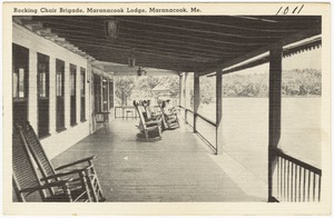 Rocking Chair Brigade, Maranacook Lodge, Maranacook, Me.