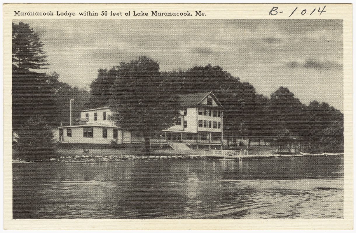 Maranacook Lodge within 50 feet of Lake Maranacook, Me. Digital