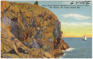 Great Head, highest headland on the Atlantic Coast,  Bar Harbor, Mt. Desert Island, Me.