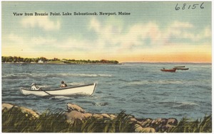 View from Brezzie Point, Lake Sebasticook, Newport, Maine