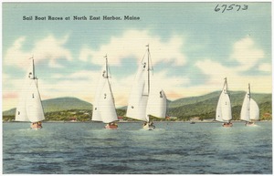 Sail Boat Races at North East Harbor, Maine