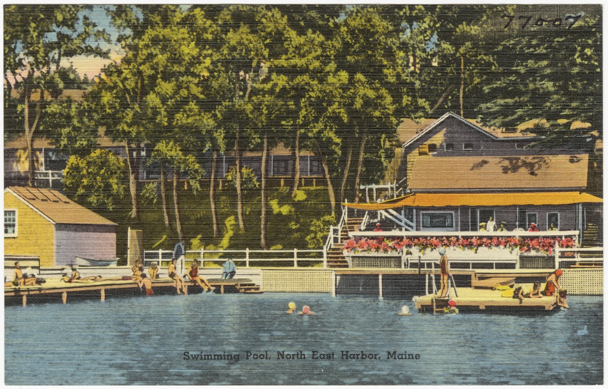 Swimming Pool, North East Harbor, Maine - Digital Commonwealth