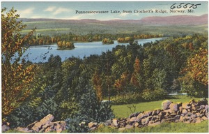 Lake Pennesseewassee, from Crochett's Ridge, Norway, Maine