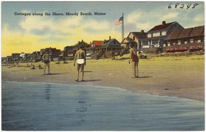Cottages along the shore, Moody Beach, Maine