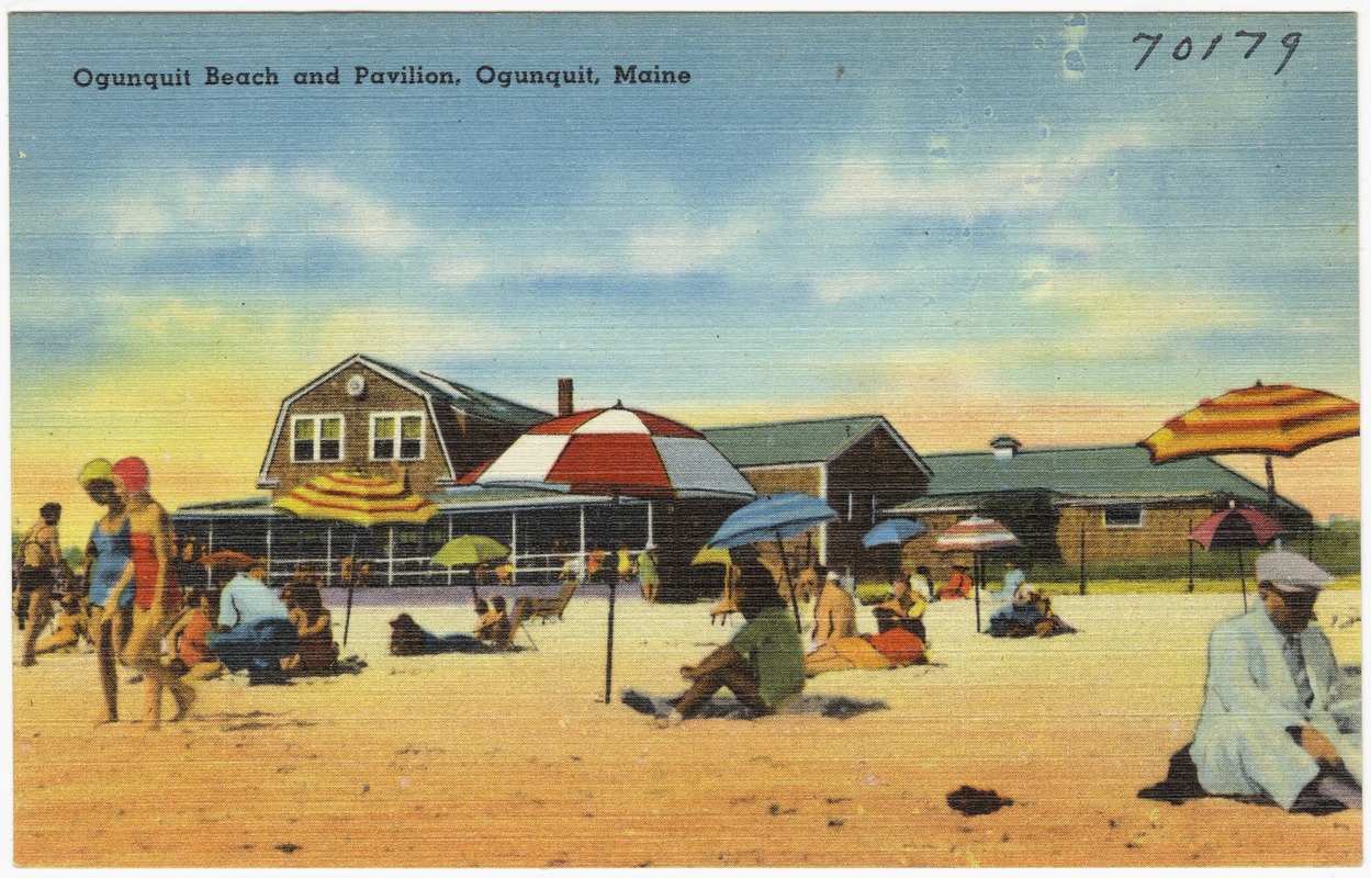 Ogunquit Beach and pavilion, Ogunquit, Maine