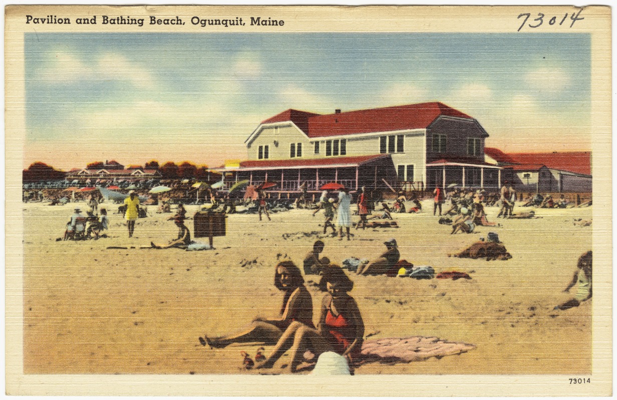 Pavilion and bathing beach, Ogunquit, Maine