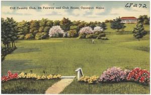 Cliff Country Club, 5th Fairway and Club House, Ogunquit, Maine
