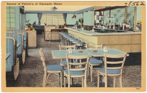 Interior of Valerie's, at Ogunquit, Maine