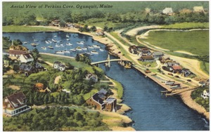 Aerial View of Perkins Cove, Ogunquit, Maine