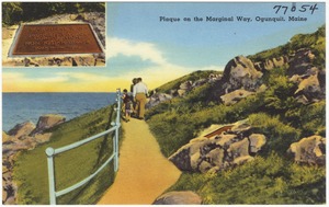 Plaque on the Marginal Way, Ogunquit, Maine