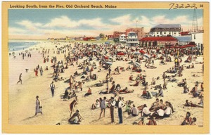 Looking south from the pier, Old Orchard Beach, Maine