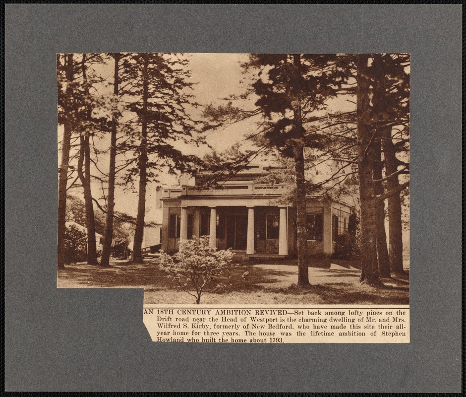 Home of Mr. and Mrs. Wilfred S. Kirby