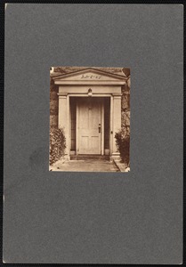 Greek Revival style doorway to home of William Taber
