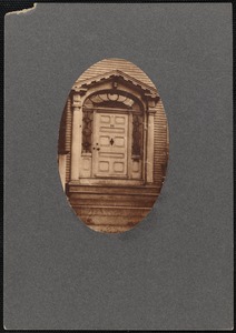 Federal style doorway to Babbit house