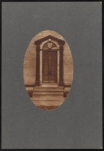 Federal style doorway to the Methodist parsonage
