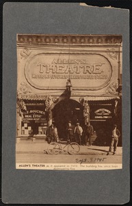 Front of Allen's Theatre