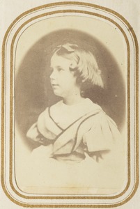 Portrait of a little girl, head and shoulders only