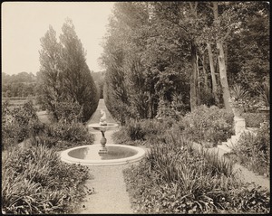 Bellefontaine: long garden path