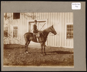Miss Kate Cary on horse