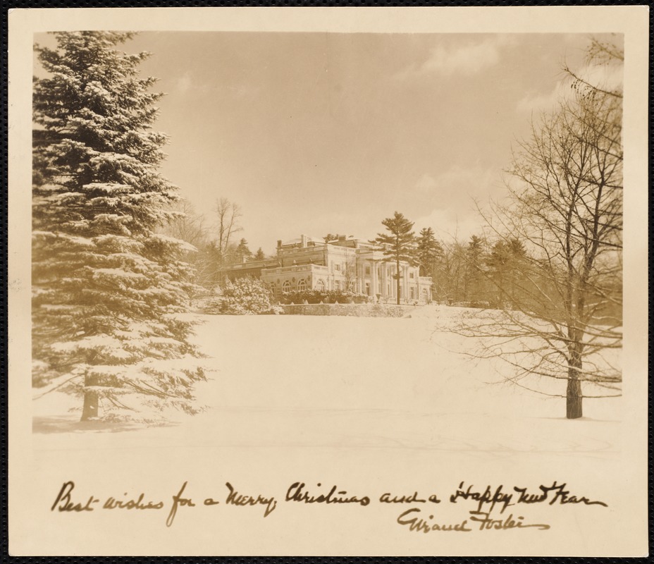 Bellefontaine house in winter Digital Commonwealth