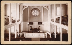 Church on the Hill: front inside from above, 1899