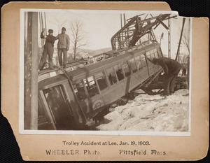 Trolley accident at Lee, Jan. 19, 1903