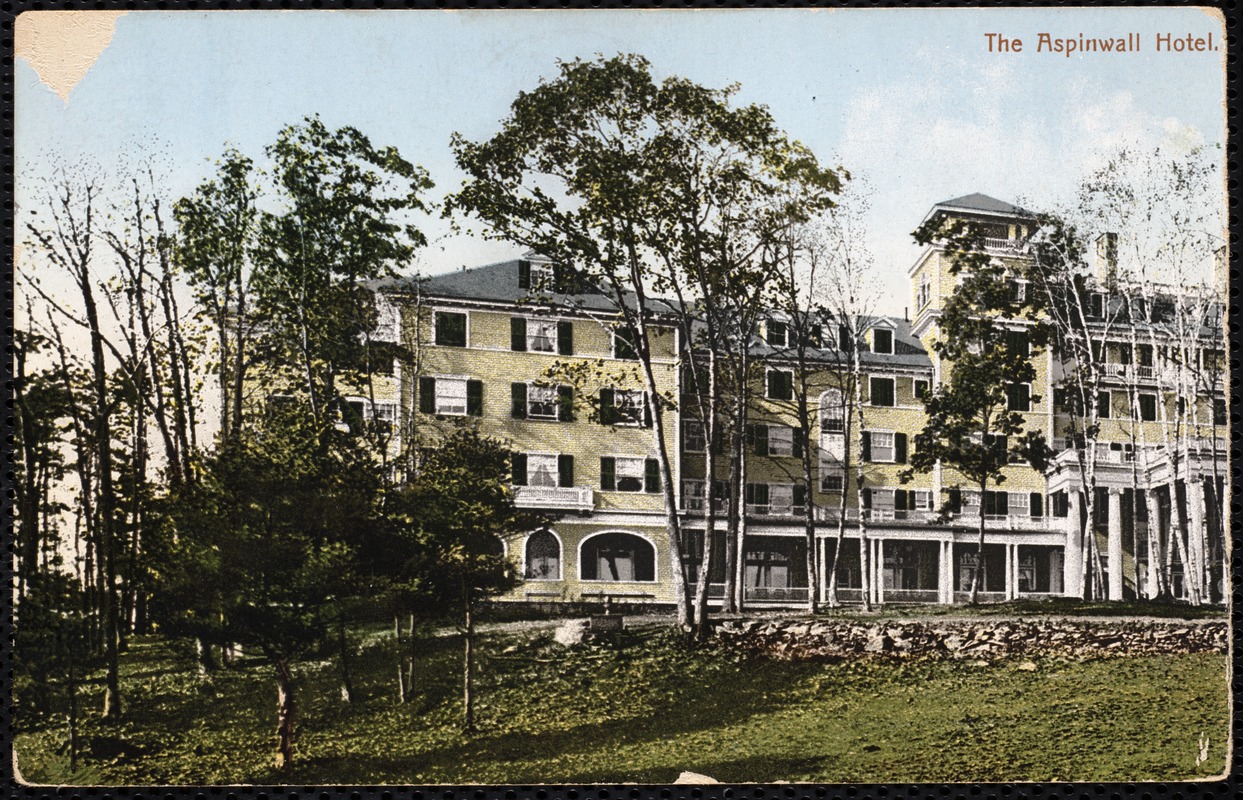 Aspinwall Hotel: back with curved out section