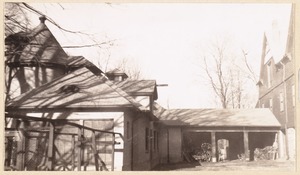 Brookhurst: south elevation, cow barn and connecting shed