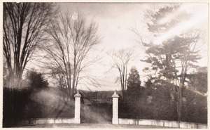 Brookhurst: residence north entrance gates