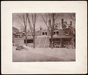 Curtis Hotel: back of the building, winter construction