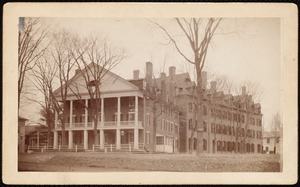 Curtis Hotel: front and right side, late fall