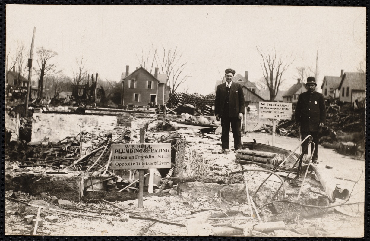 Easter Fire: "Bull Plumbing" sign