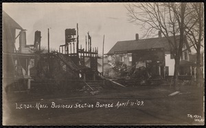 Easter Fire: skeleton of building