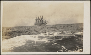 Four-masted sailing ship