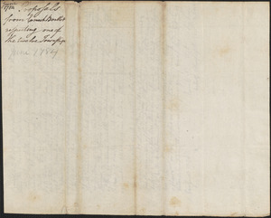 Enoch Bartlett to Samuel Phillips and additional members of the Committee for the Sale of Eastern Lands, June 1784