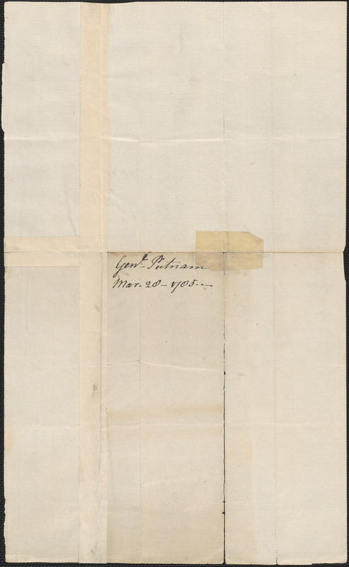 Rufus Putnam to Nathan Dane, Samuel Phillips, and Nathaniel Wells, 28 ...