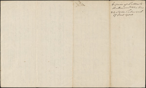 Copies of letters from Leonard Jarvis to Messieurs Holman and Waters, and Samuel Ticomb, 17 November 1788