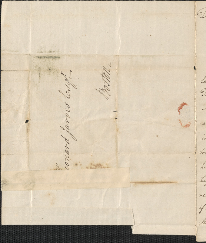 Samuel Phillips to Leonard Jarvis, 3 August 1790