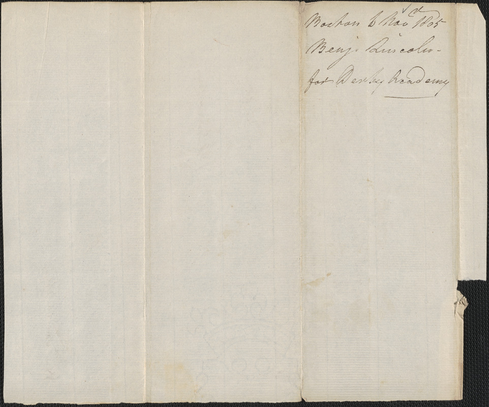 Benjamin Lincoln to William Smith, 6 November 1805