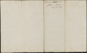 John Read and William Smith to Joshua Brown, 26 February 1806