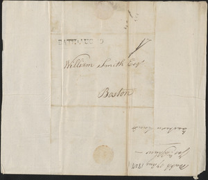 Joshua Shaw to William Smith, 17 August 1807