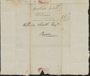 Lothrop Lewis to William Smith, 19 October 1807