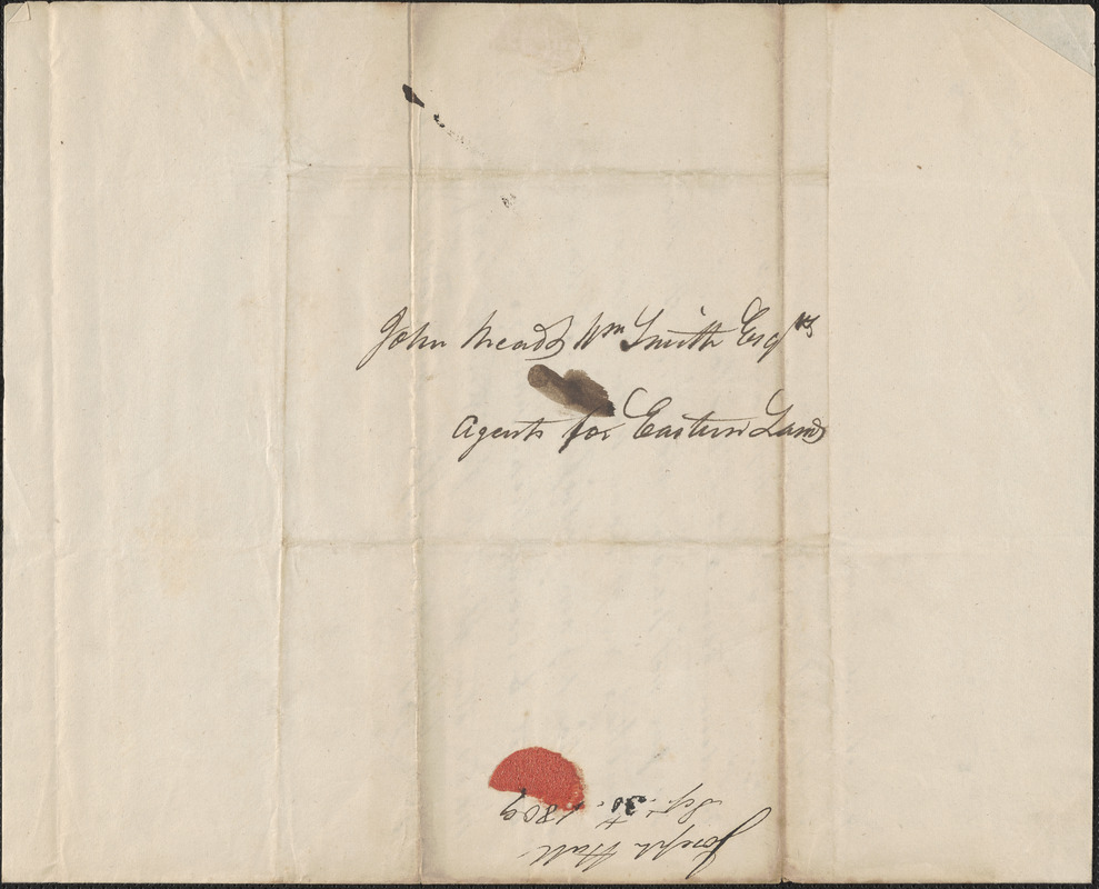 Joseph Hall to John Read and William Smith, 30 September 1809 - Digital ...