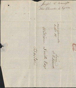Joseph Foxcroft to William Smith, 14 September 1810
