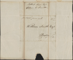 Lothrop Lewis to John Read and William Smith, 22 June 1811