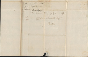 Alexander Greenwood to John Read and William Smith, 22 July 1811